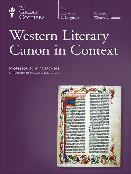 Title details for Western Literary Canon in Context by John M. Bowers - Available